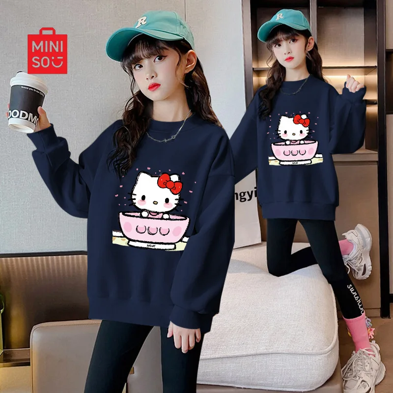 

2025 Girls Fleece Hoodie, Cute Cartoon Pullover for Toddlers & Kids Cozy Winter Top