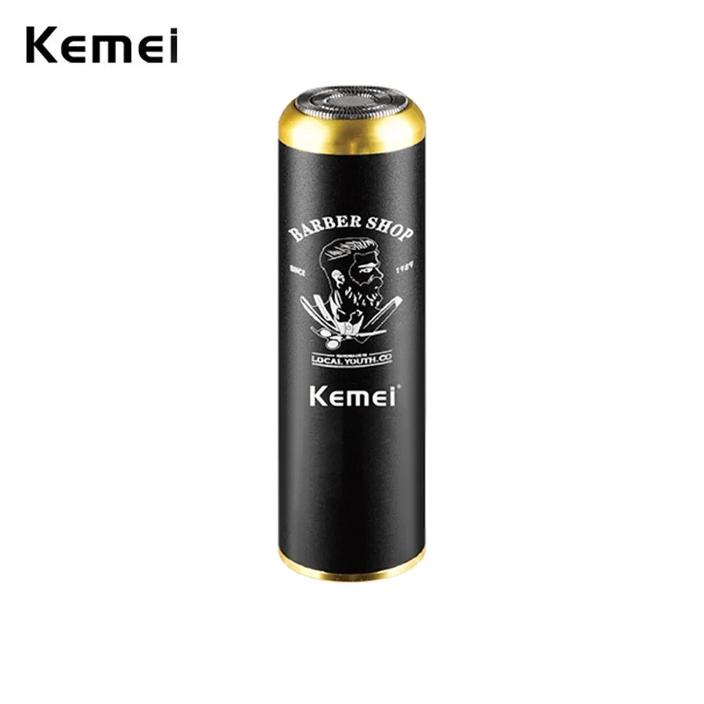 Kemei Wet and Dry Small Razor Mini Men Electric Shaver Use USB Rechargeable Portable Shaving Machine for Travel Business Trip