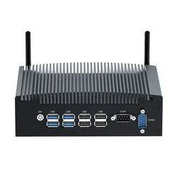 i5-7300U HYSTOU Fanless Industrial PC Intel Core i5 DDR4 8G 16G 2*HD SIM Card Windows10 Linux Ubuntu Mini Computer ITX