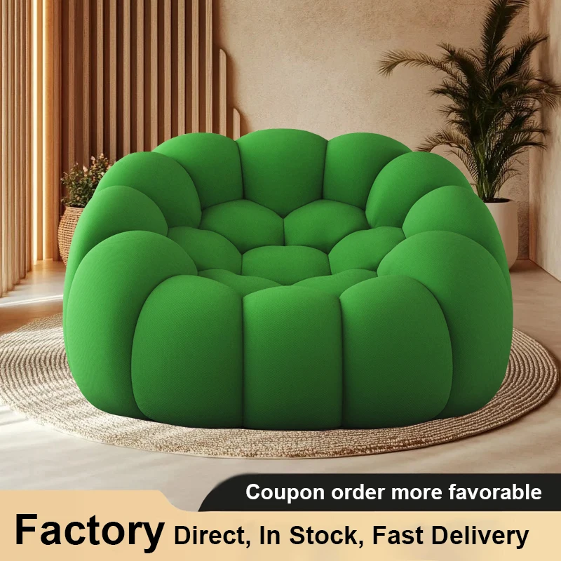 Curved Bubble Reading Chair Super Large Single Lazy Sofa Modern 3d Bubble Bean Bag Chiar Sofa Living Room Office Apartment Chair