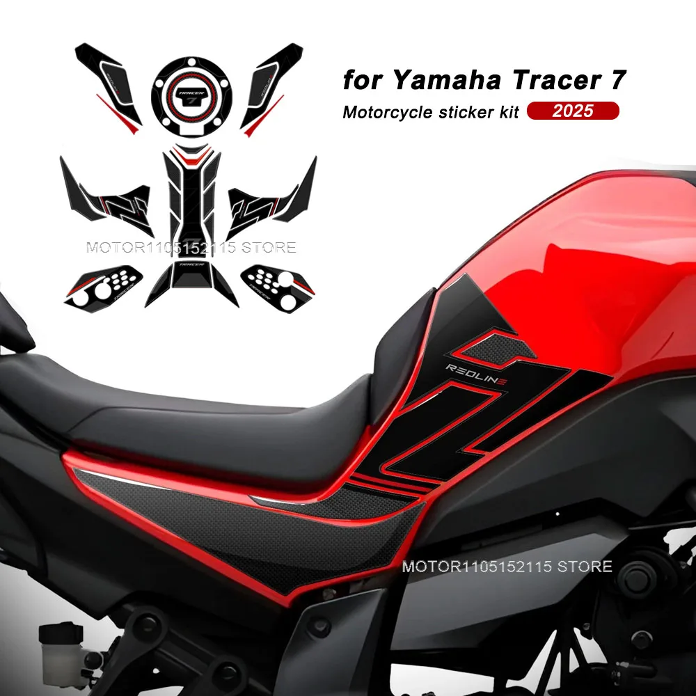 

Наклейки для мотоцикла Tracer 7 2025: водонепроницаемые 3D-стикеры из смолы, защитные наклейки на бак, комплект для Yamaha TRACER7 2025