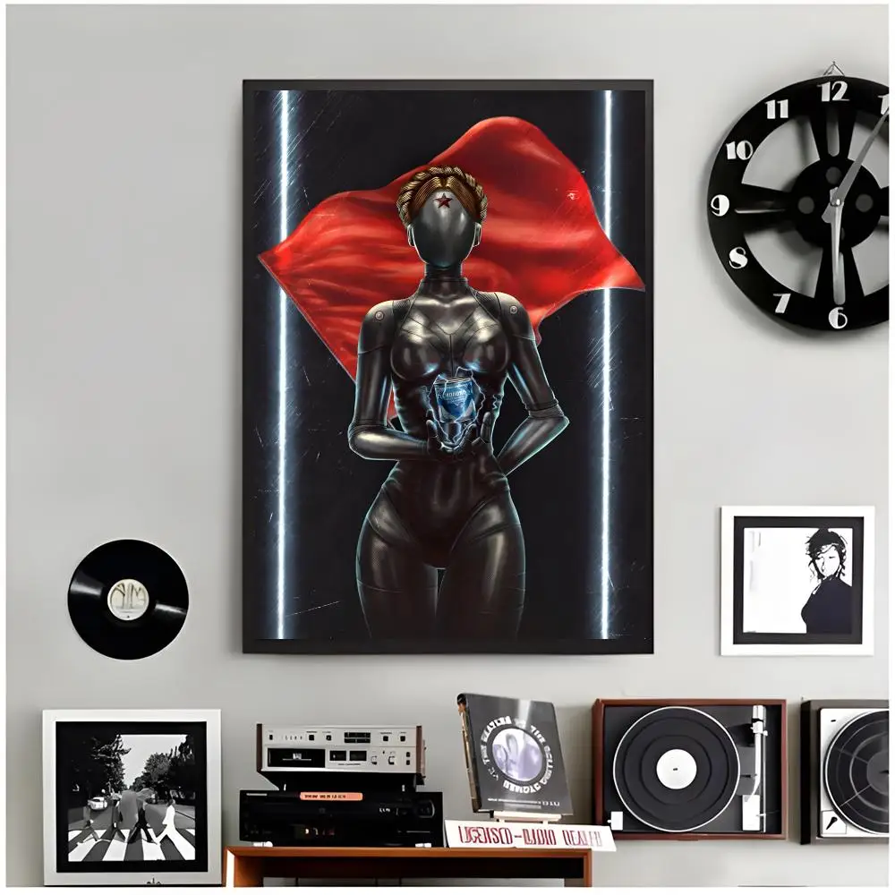 game shooter A-Atomic Heart Poster Modern Wall Art Home Decor Living Room Decorative Print Unframed