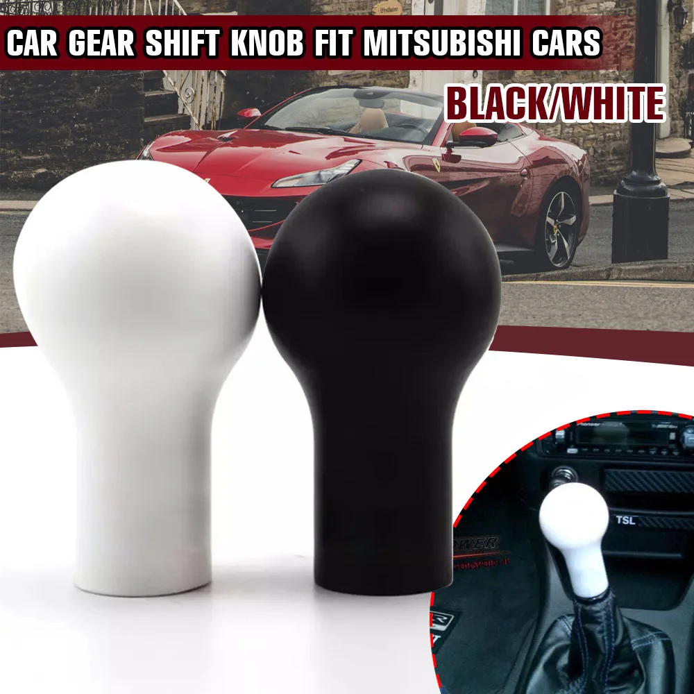 5 Speed Car Gear Shift Knob Lever Universal Manual Car Gear Shift Knob Anti Slip Soft Silicone Car Hand Handle Ball Black White