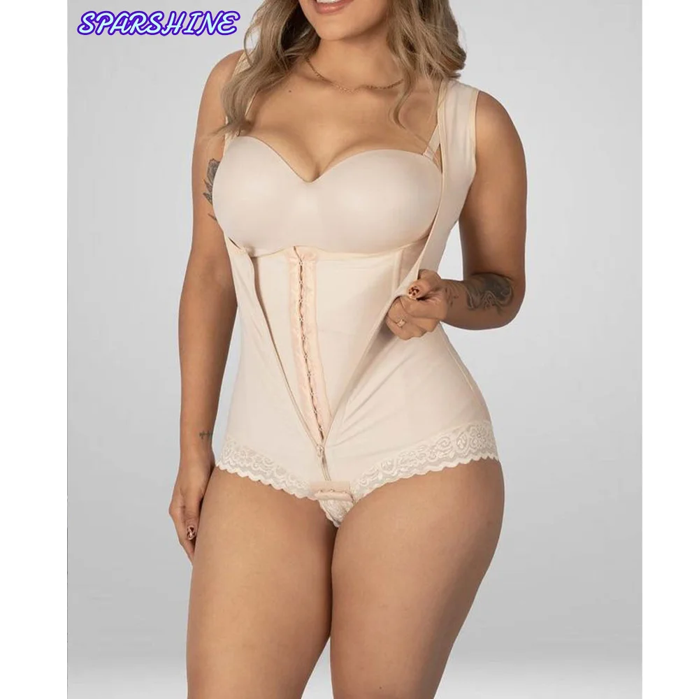 

faja Postpartum Bodysuit Shapewear Women Tummy Control Butt Lifter Body Shaper Open Crotch Double Compression bodysuit