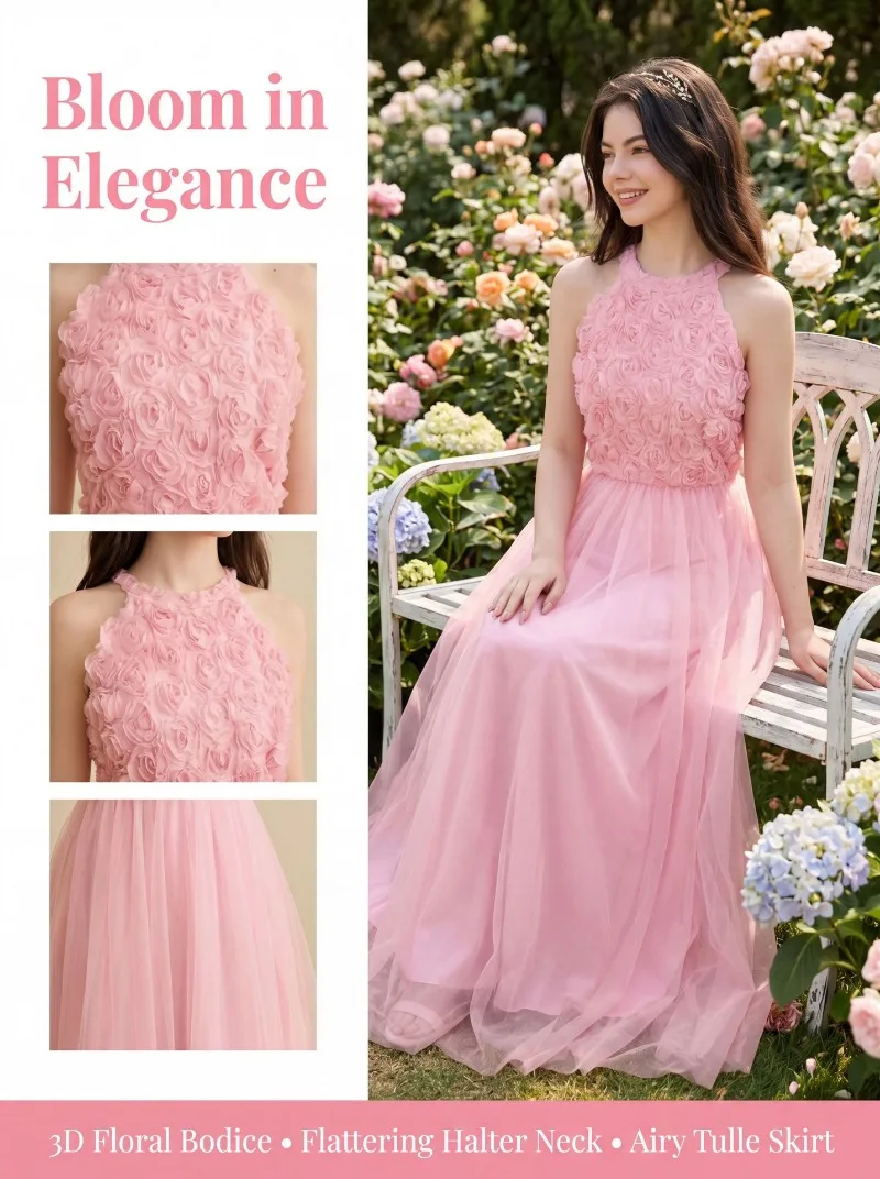 summer-flower-embellished-mesh-tulle-princess-dress-kids-elegant-evening-gown-baby-girls-birthday-party-costume-dress