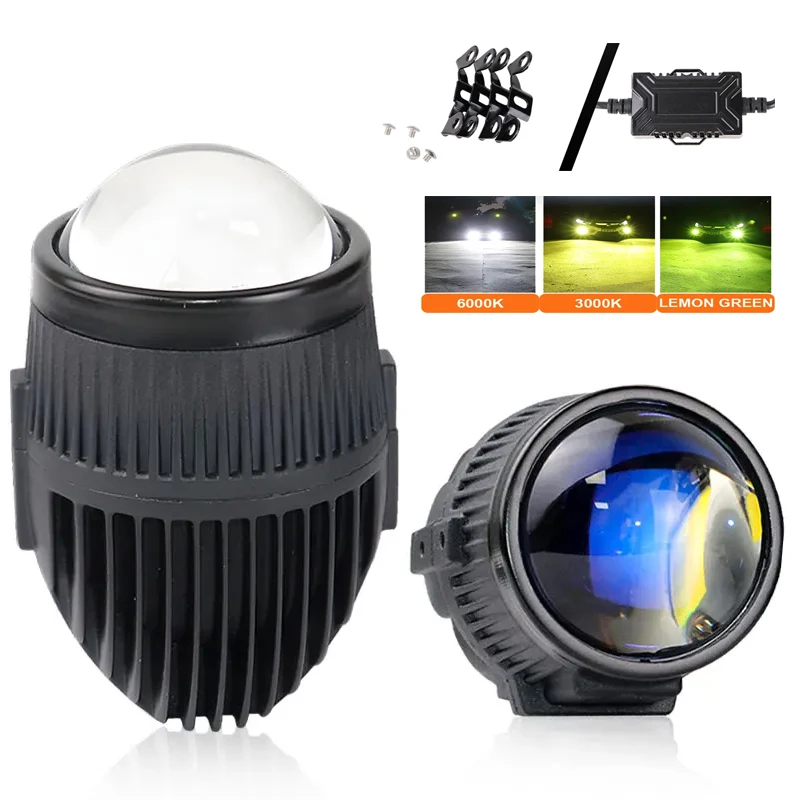 Automobile Accessories Best Selling 2.0 Universal Bi Led Fog Light 6000k 110W For Car Headlight Lens