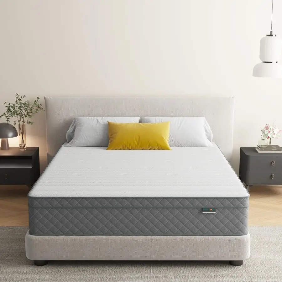 

Firm Queen Mattress, 12 inch CoolingGel Memory Foam and Pocket Spring Hybrid Mattress,Firm Feel,Queen Bed Mattresses in a Box