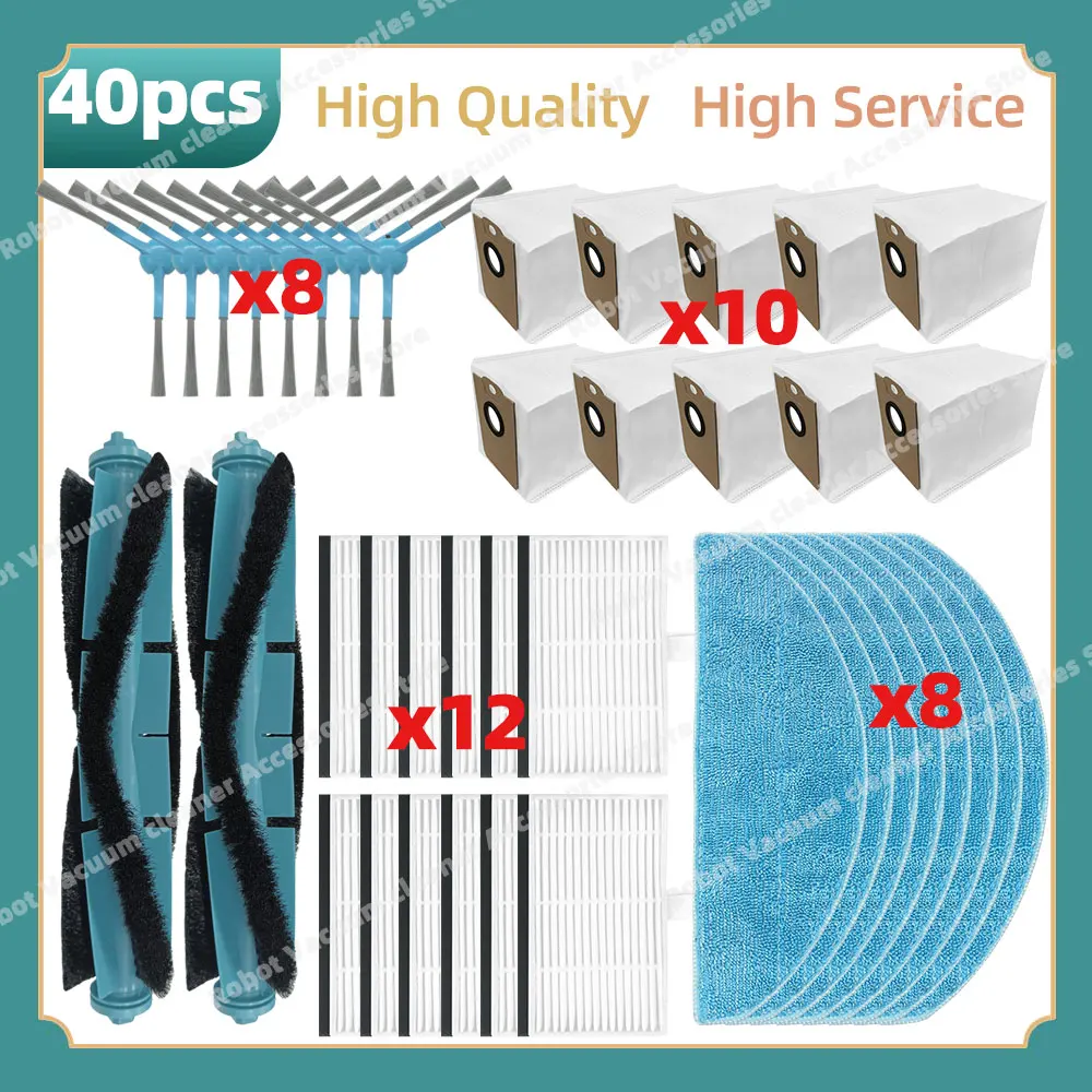 Совместимые детали для LIECTROUX G7, основная боковая щетка, фильтр Hepa, швабра, тканевый мешок для пыли, сменные аксессуары