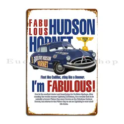Hudson Hornet Mimobear Metal Plaque Poster Home Club Club Garage Plaques Designing Tin Sign Poster