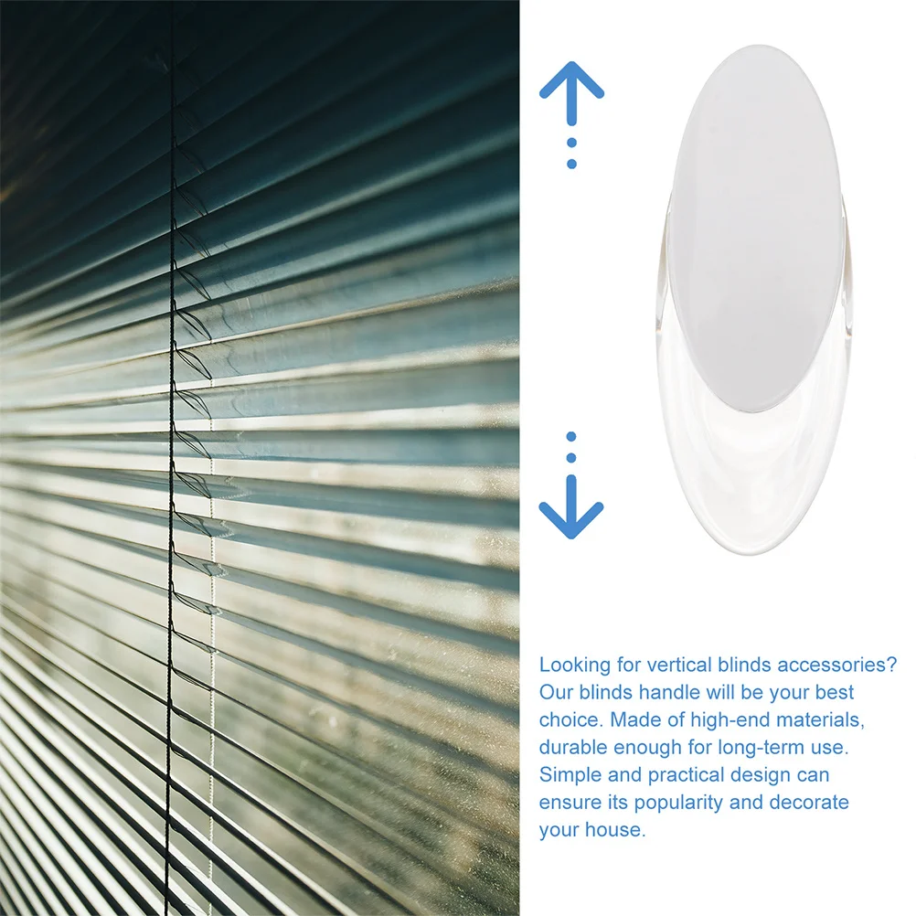 

4Pcs Plastic Vertical Blind Handle Easy Install DIY Tools for Home Decor Vertical Blind Handle DIY Tools