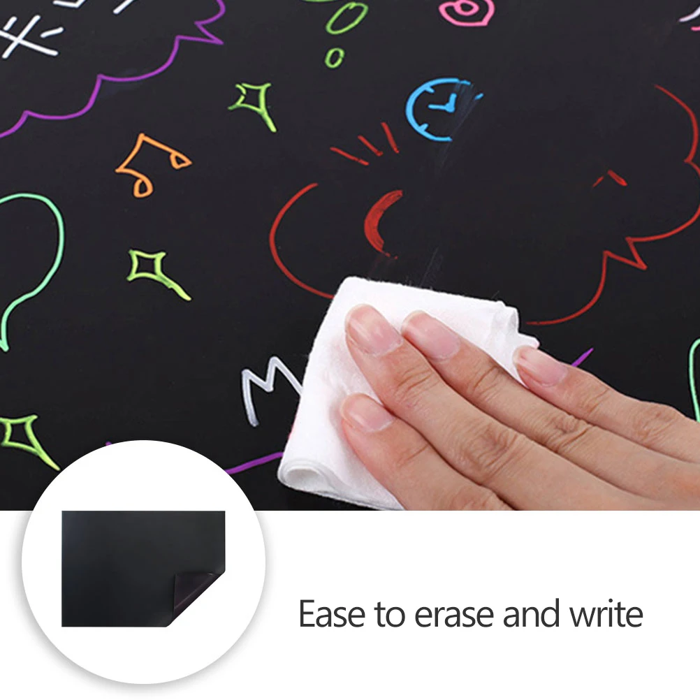 

Erasable Blackboard 30x21 Dry Erase Stickers Fridge Magnet Reusable Writable Magnetic Tape Home Office Supplies