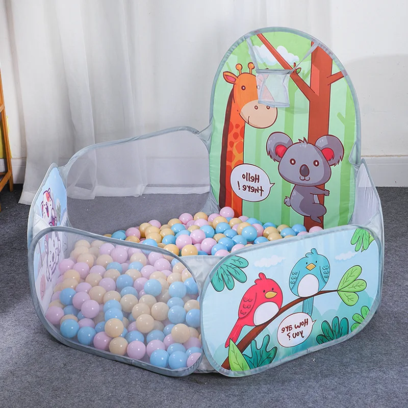 Piscinas de dibujos animados para bebés de 120CM, bolas de piscina secas, pelotas de piscina portátiles para niños, juegos al aire libre, parque infantil para niños, caja de bolas, piscinas para bebés