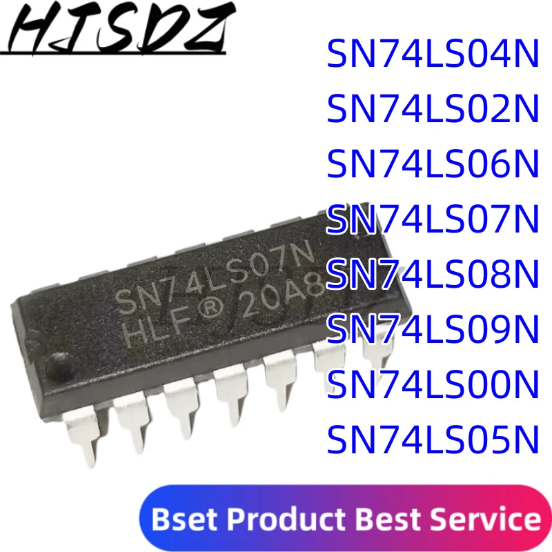 SN74LS04N DIP 74LS04N 74LS04 DIP-14 HD74LS04P SN74LS00N SN74LS02N SN74LS06N SN74LS07N SN74LS08N SN74LS09N, 10 unidades