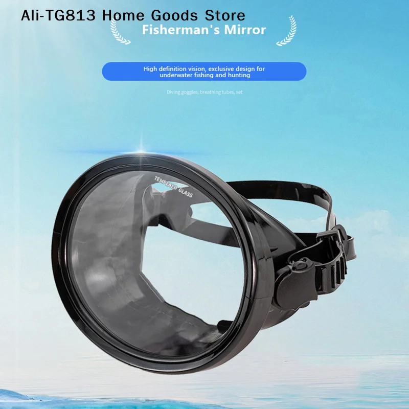 

Oval Snorkel Diving Mask Spearfishing Mask Panoramic Wide View Scuba Goggles Tempered Glass Lens Diving Goggles For Adults