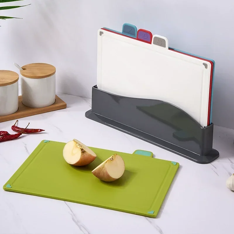 Cutting Board Sorting Cutting Board 4pcs Sets for Anti Bacterium Plastic Chopping Board Plastic Dishwasher Safe kitchenware