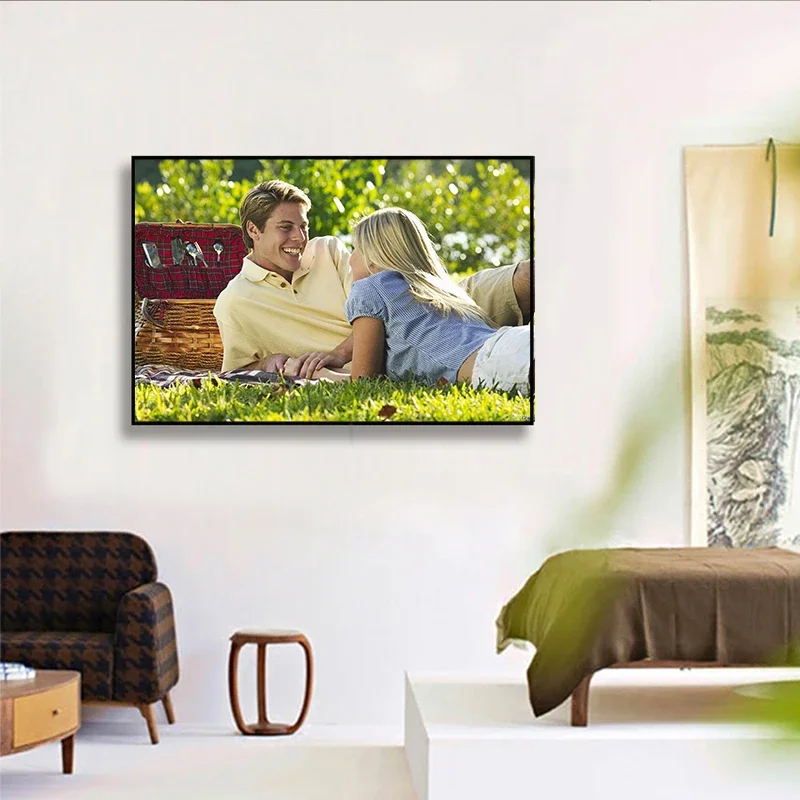 صور مخصصة لوحات بورتريه قماش ، إرسال الصور ، إطار سبائك الألومنيوم ، الزفاف ، فن الحيوانات الأليفة ، ملصقات الطباعة ، الهدايا ، 40 × 60 سم