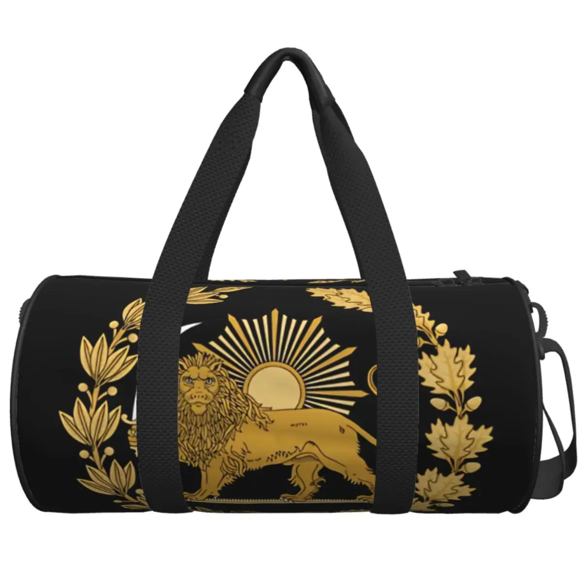 

Спортивная сумка унисекс с эмблемой Персии (лев и солнце), большая вместительная дорожная сумка для спортзала, уличная сумка на заказ, оригинальная спортивная сумка для путешествий