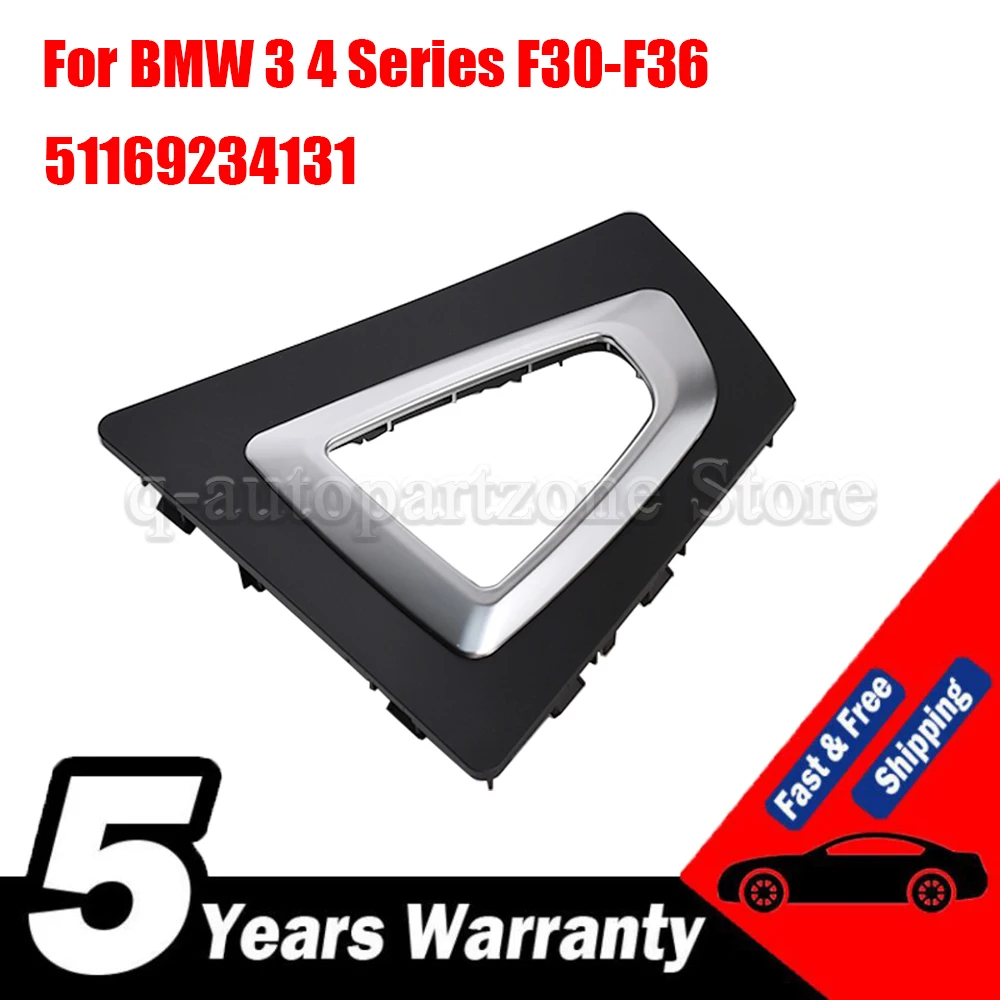 For BMW 3 4 Series F30 F31 F34 F35 F32 F33 F36 Interior Gear Shift Selector Cover Transmission Shifter Bezel Trim 51169234131