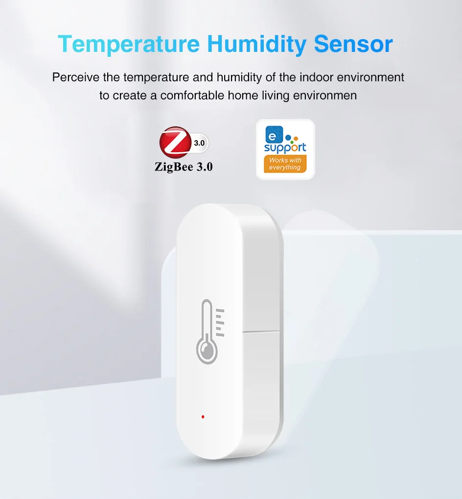 Imagem -03 - Ewelink-inteligente Zigbee Temperatura e Umidade Sensor Início Higrômetro e Termômetro Funciona com Yandex Alice Alexa Google Home App