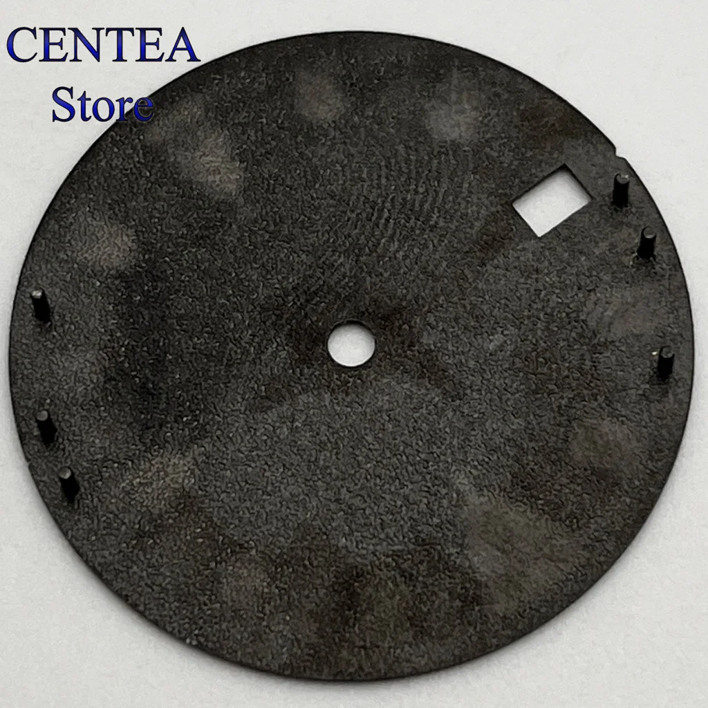 RICHUS 28.5mm quadrante per orologio sterile nero verde luminoso fit NH34 NH35 movement fit 3/3.8/4.2 in punto crown muslimah