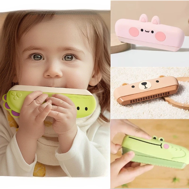 Children's harmonica 16 holes free blowing mouth organ baby early childhood fun cute cartoon musical instrument toys