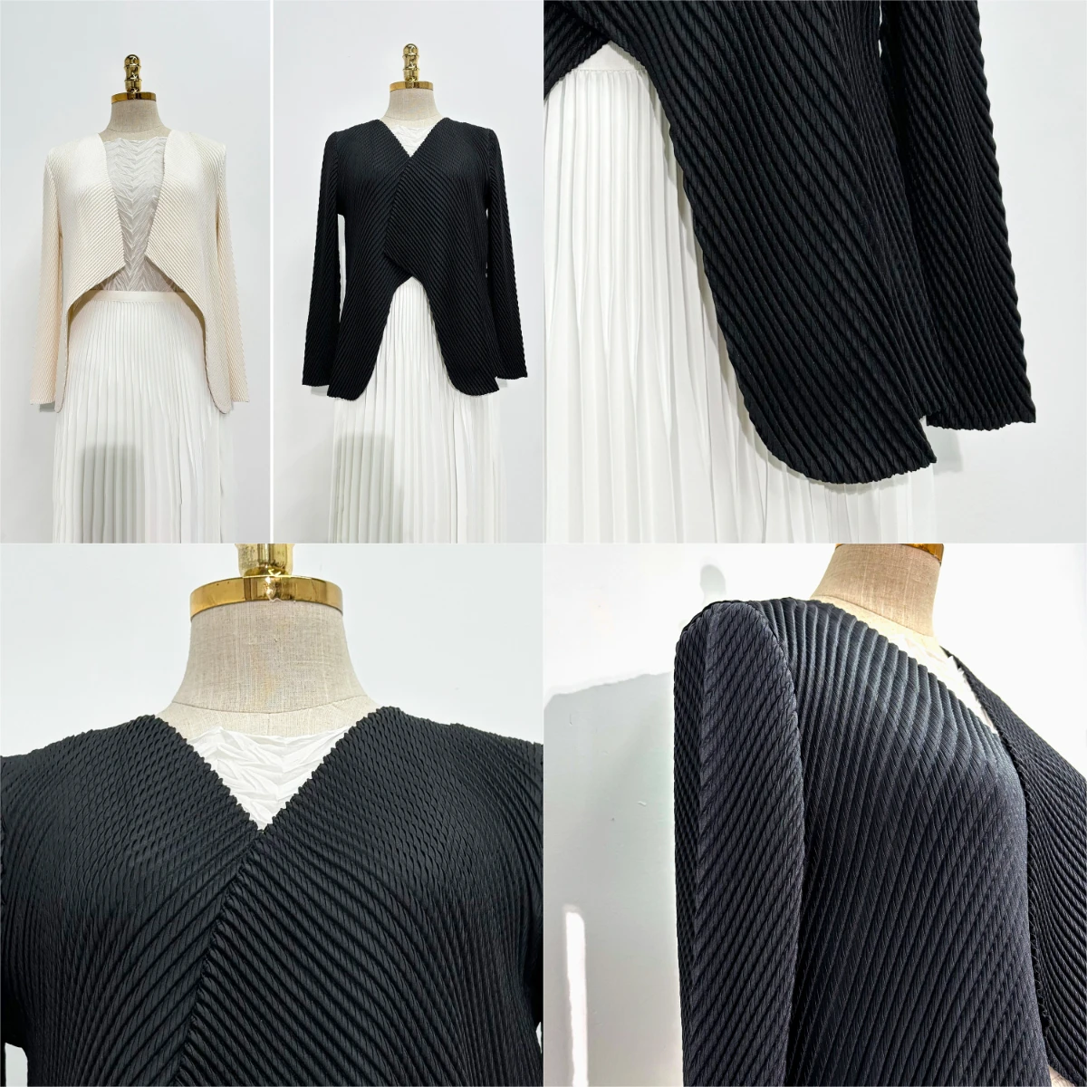 

Miyake Pleated Spring and Autumn New Irregular Cardigan Jacket Fashion Women's Loose Hundred Models Pleated Short Jacket