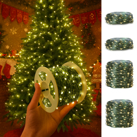 10-50M LED String Lights Fairy Green Wire Outdoor Christmas Light Tree Garland for New Year Street Home Party Wedding Decorion