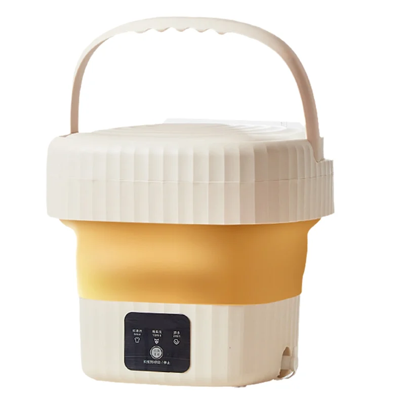 

Summer Sale Folding Washing Machine Large Capacity Folding Mini Small Washing Machine Washing Socks Washing Machine US Plug