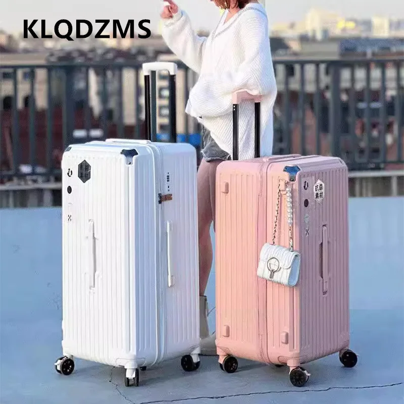 حقيبة KLQDZMS مقاس 22 بوصة 24 بوصة 26 بوصة 28 بوصة 30 بوصة 32 بوصة 34 بوصة للطلاب ذات سعة كبيرة جدًا وأمتعة عالية الجودة للعطلات العائلية #1