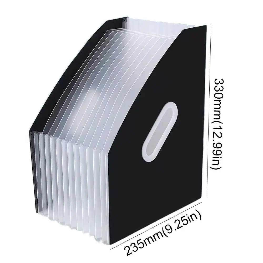 1 Pc Plastic A4 Expanding Organ Bag Document Holder Multi-layer File Storage School Stationery Contract Invoices Folder
