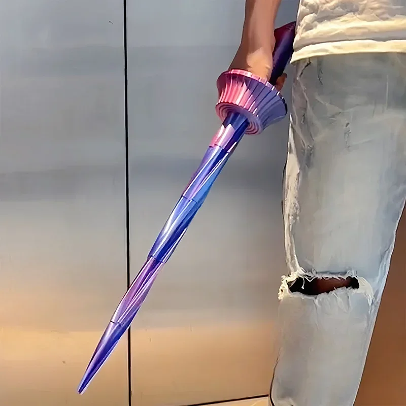

Printing Katana 3D Printing Spiral Sword Gravity Retractable Sword Swinging Knife Creative Decompression Model Role Play Props