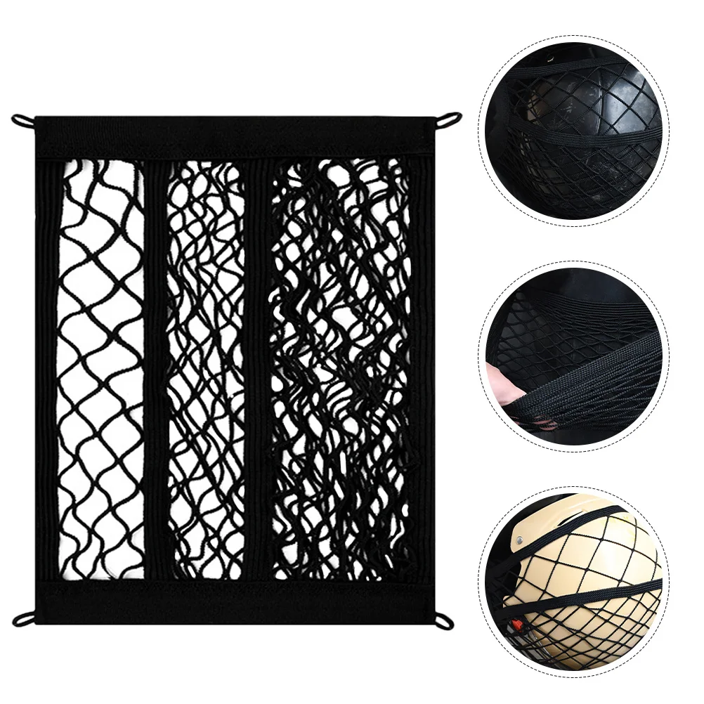 

Double Layer Elastic Storage Net Bag for Electric Bike Front Basket Cargo Net Large Capacity Stretchable Electric Bike Mesh