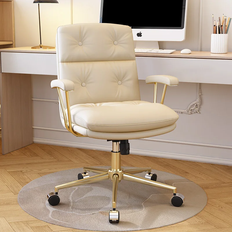 

Скандинавское удобное офисное кресло для медитации, конференции, роскошное офисное кресло для учебы, белая эргономичная металлическая мебель Silla Escritorio