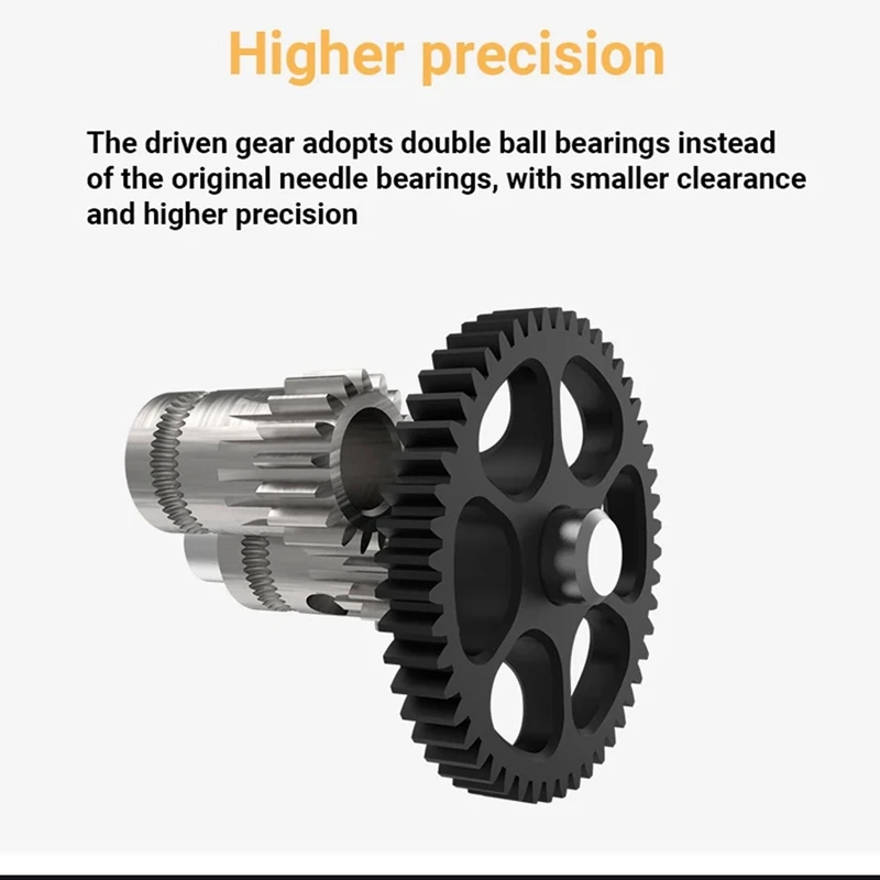 CNC Pom Hardened Steel Higher Precision 1-Piece Gear Kit For VORON 0.2 2.4 Trident CW1 CW2 Spare Parts Parts