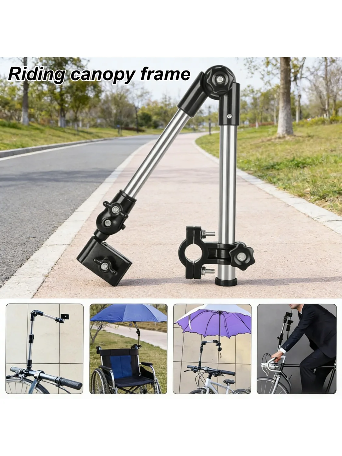 AliExpress NONE Umbrella stand, suitable for wheelchair and bicycle umbrella handles, outdoor use item