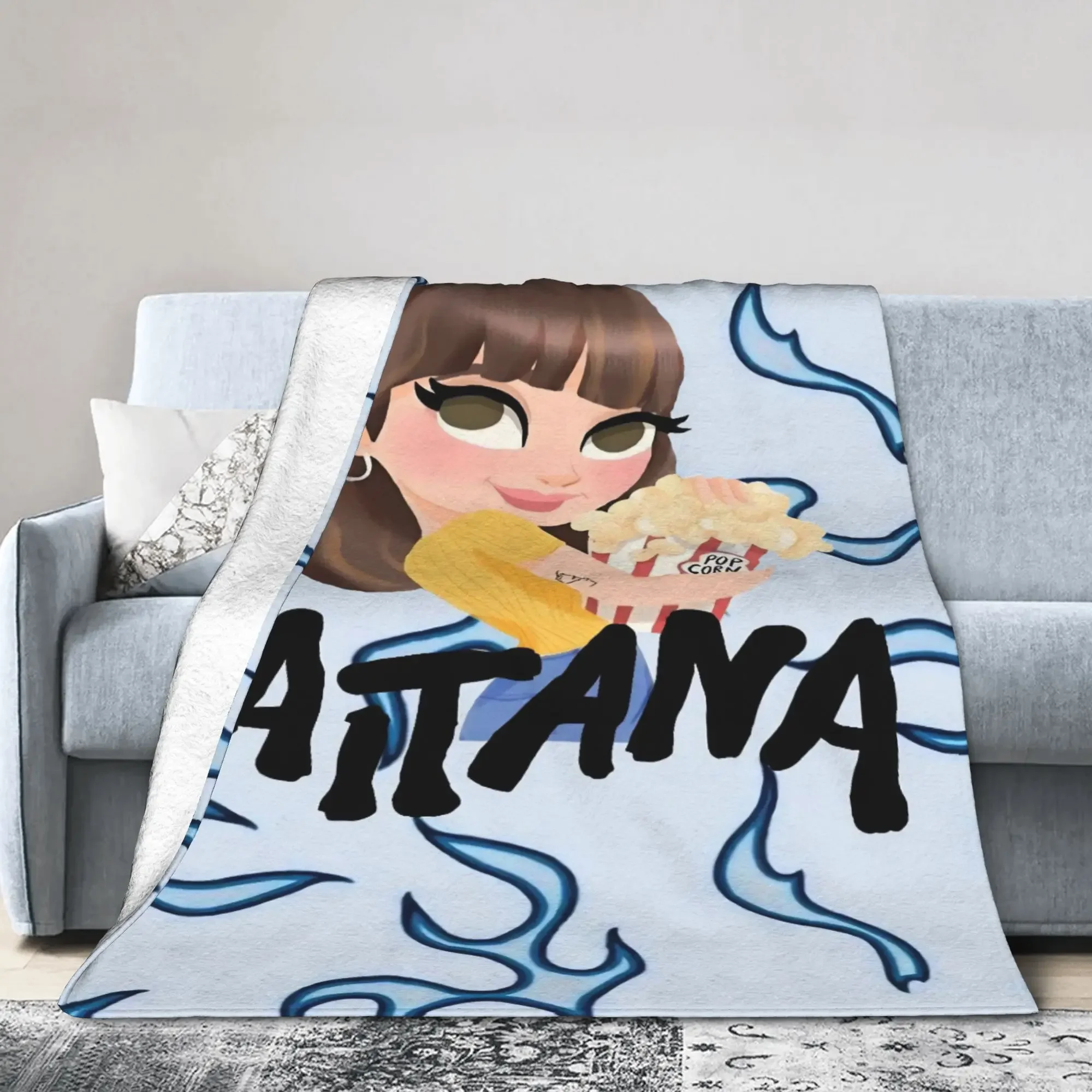 

AitanaInspired Soft Warm Throw Blanket for Winter Bedspread Outdoor Use ChildFriendly Trendy