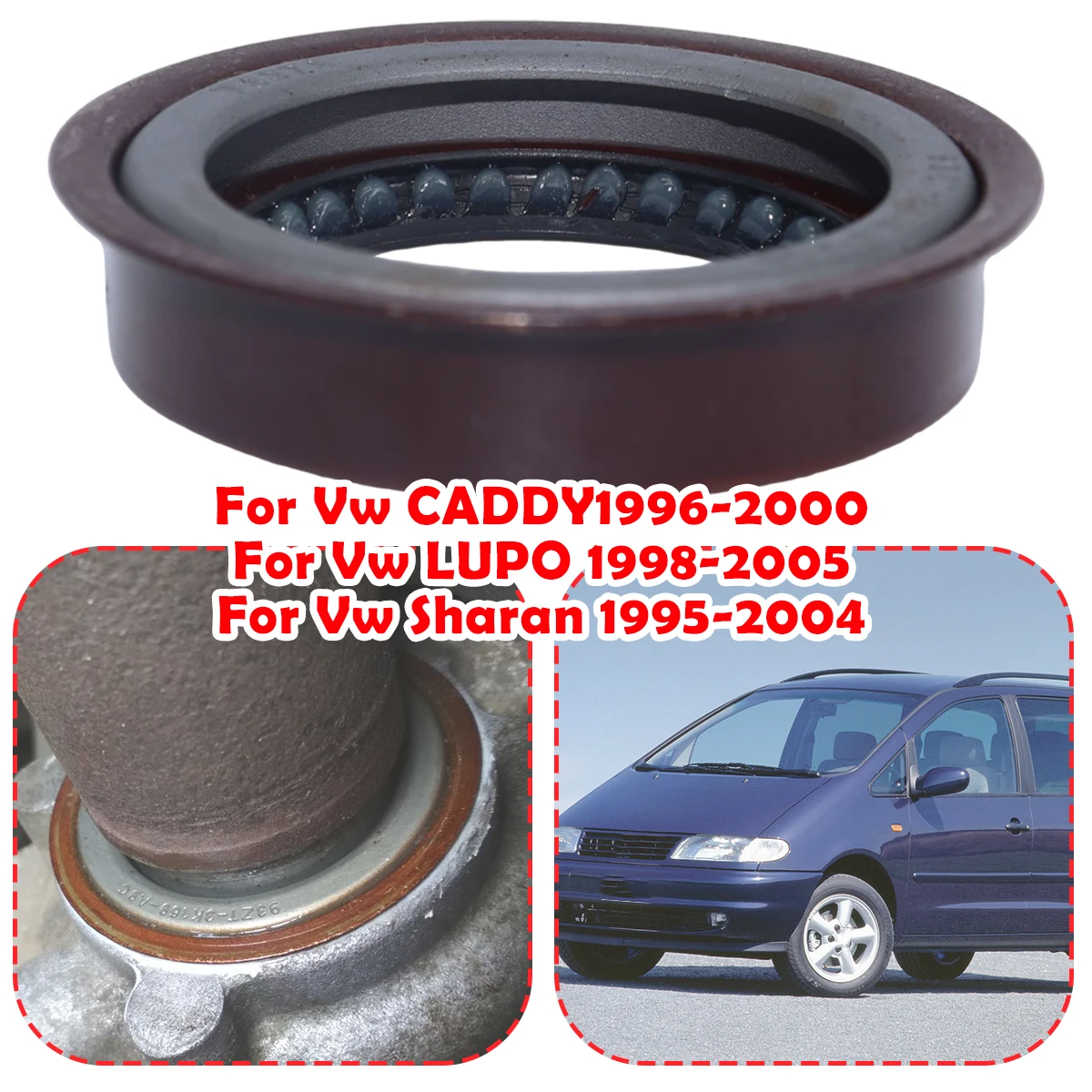 

Brand New Drive Shaft Oil Seal 6756195 For Vw Caddy Lupo Sharan 1998 2000 2004 Car Transmission Drivetrain Parts 95LDS-40551213C