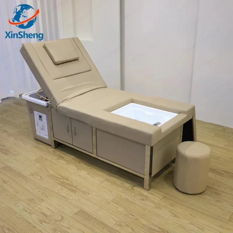 Thai Shampoo Bed Massage Table All-in-One Head SPA Fumigation Hair-Wash Sofa for Hair Salon Massage Shop Furniture