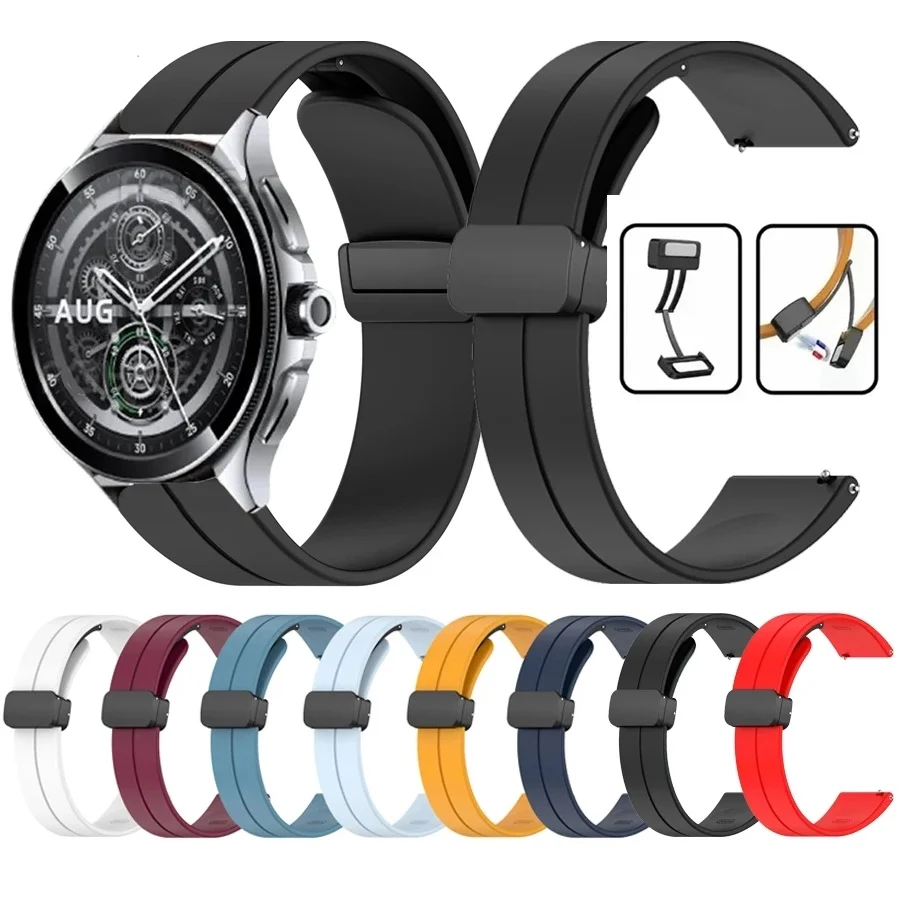 

Silicone Strap For Xiaomi Watch 2 Pro Replacement Bracelet For Mi Watch Color 2/Watch S1 Active/S2 42mm 46mm Watch Band Correa