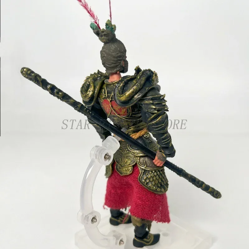 13cm Anime Black Wukong Figurka akcji GK The Monkey King Figurka PVC Kolekcja Ozdoby na biurko Ruchomy model Zabawki na prezenty