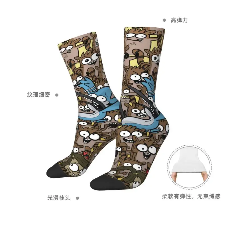 مخصص R-المنتظم عرض اللباس الجوارب الرجال النساء الدافئة الأزياء الجدة مضحك الكرتون طاقم الجوارب