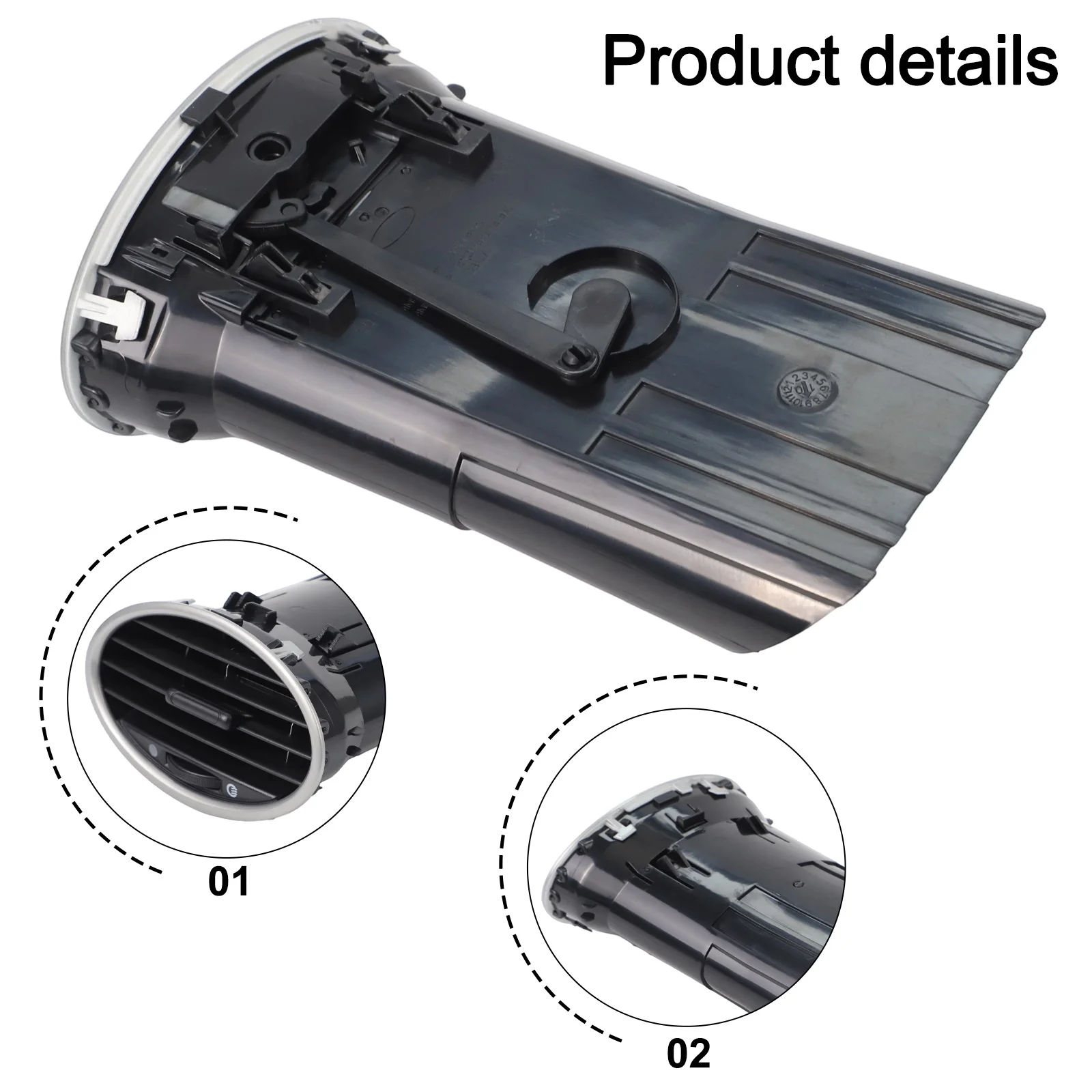 

1/2/4Pcs Air Conditioning Outlet Dashboard Vent AC Vent For Ford Focus MK2 2005-2013 4M51A014121 Replacement Car Part