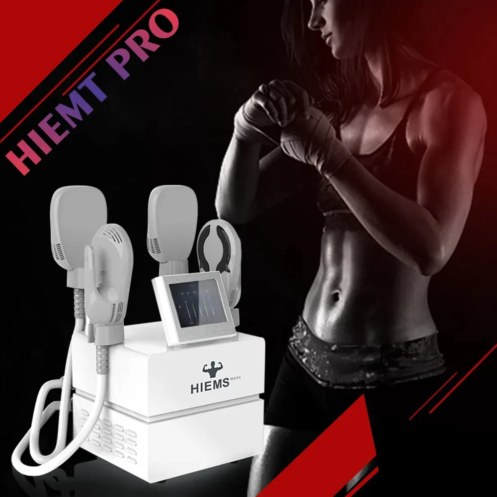 2/4 Handles Hi-emtpro Portable Muscle Reduce Burn Fat beaut Equipment Ems Body Sculpting Machine