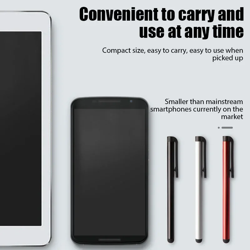 1Pc Capacitance Universal Stylus Pen Mobile Phone Touch Screen Accessories Metal Capacitive Pen Tablet for Xiaomi Iphone