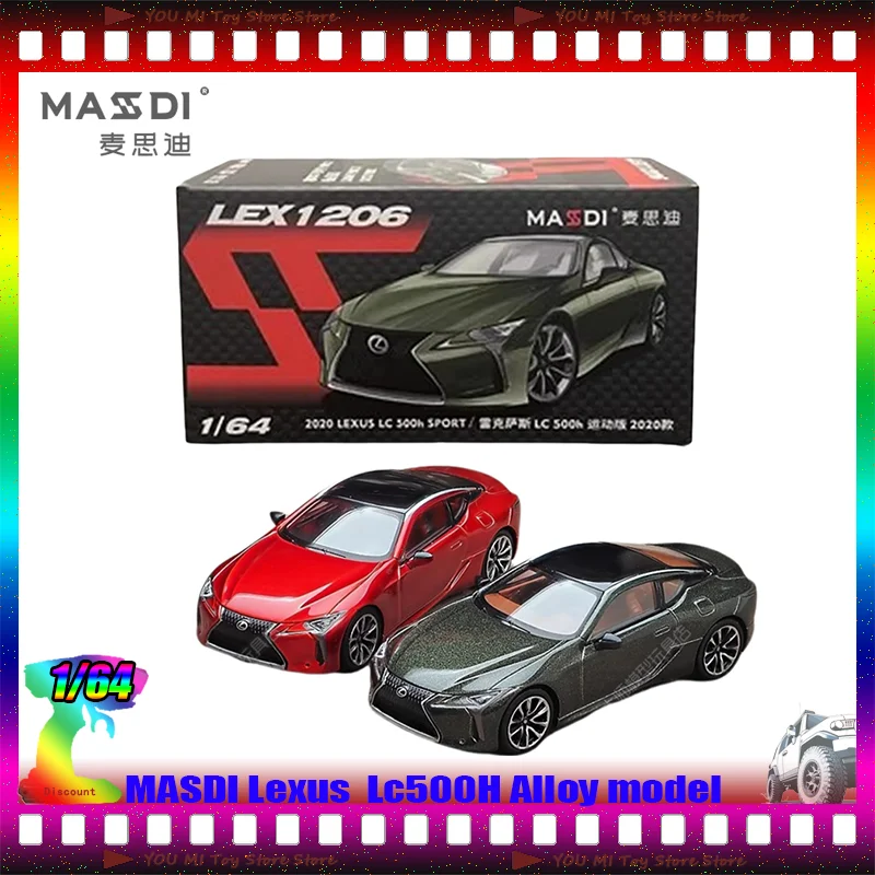 

New In Stock Masdi 1:64 Lexus Lc500h Coupe Car Simulation Alloy Micro-Die-Casting Model Custom Kid Toy Collection Gift Ornaments