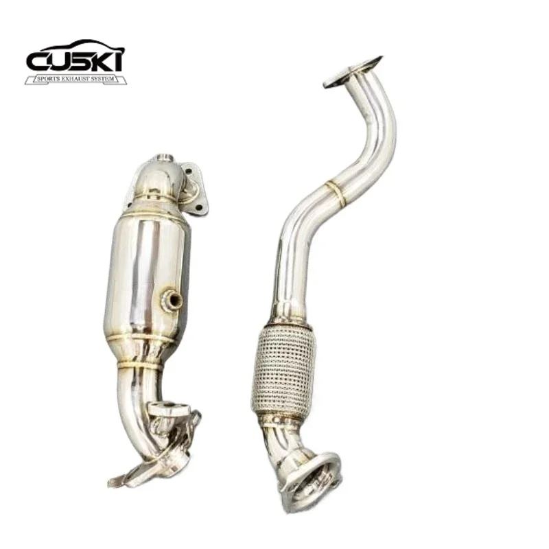 Stainless Steel Automotive Exhaust Parts For 8th 9th Generation Civic Si for Exhaust Manifold Header Banana Style Exhaust Modifi