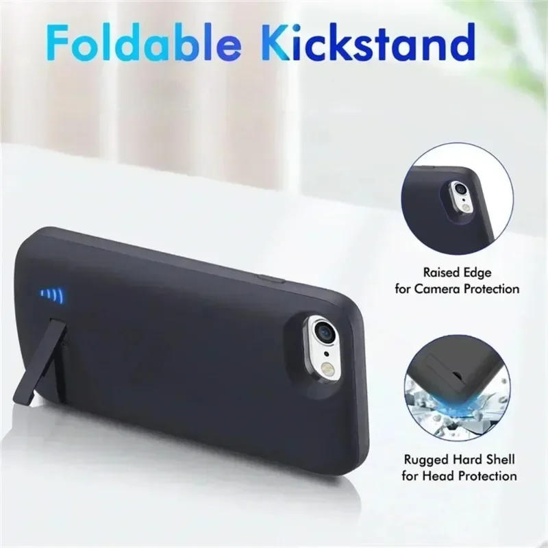 10000mAh Battery Charger Case for IPhone 7 8 6 Plus X XS XR Charging Case for IPhone 11 12 13 14 15 Pro Max Power Bank Cover