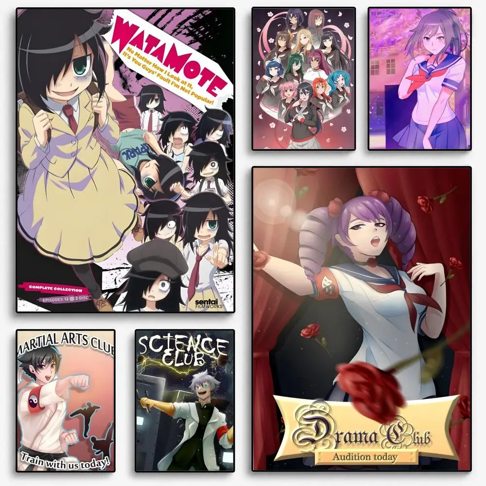 Yandere Simulator Poster Room Home Decoration Interior Wall Art Printing Garage Posters Gift