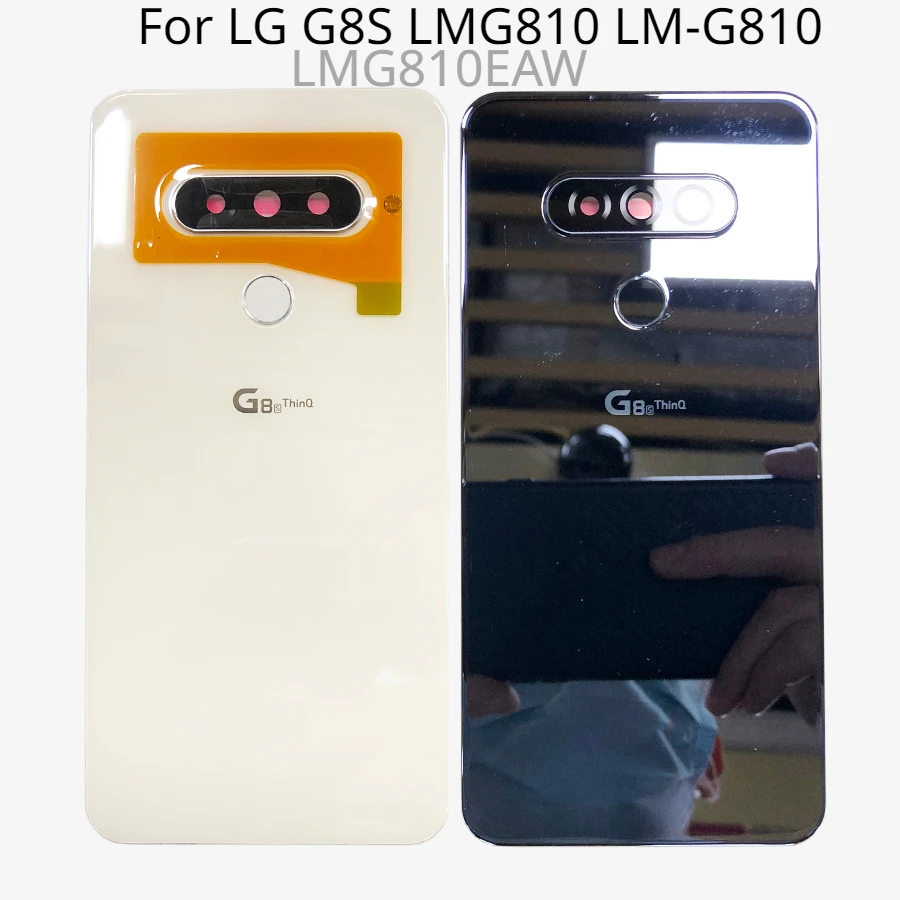 

Glass For LG G8S LMG810 LM-G810 LMG810EAW Battery Back Cover Rear Door ThinQ with Camera Lens touch ID fingerprint