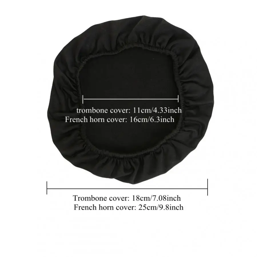 Reusable and Washable Dust Prevention and Noise Reduction Music Instrument Bell Mute Cover for Trombone / French Horn